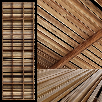 wooden ceiling 3d model