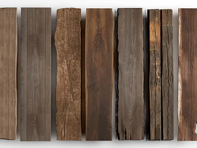 Natural Stone And Wood Material Samples With Various Textures And Color Tones 3d model