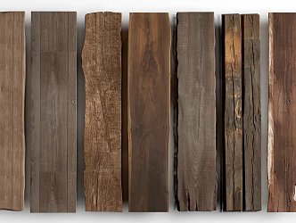 Old wooden board, old wooden board, old wooden bench surface 3d model
