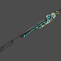 Simple Model Science Fiction Weapon Science Fiction Hammer Warhammer Science Fiction Sword Future Weapon High-tech Battle Blade 3d model