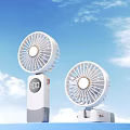 Portable Air Conditioner Fan With LED Light And Battery Display For Summer Cooling
