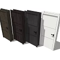 Various Wooden and White Hinged Doors in Different Styles for Home Interior