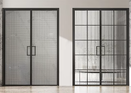 Modern sliding door Changhong glass sliding door sliding door 3d model