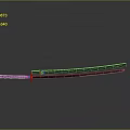 Traditional Japanese Katana Weapon With Scabbard Sharp Blade And Decorative Handle