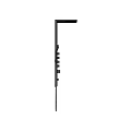 Modern Black Rainfall Shower System With Handheld Sprayer And Control Panel