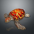 Modern Turtle Turtle Turtle Cartoon Turtle 3d model