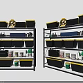 Organized Hardware Tools Display With Storage Shelves Toolboxes Hammers Screwdrivers And Supplies