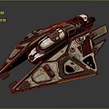 Futuristic Cosmic Spaceship Design With Advanced Aerospace Structure And Components