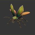 Modern beetle, firefly, beetle, scarab 3d model