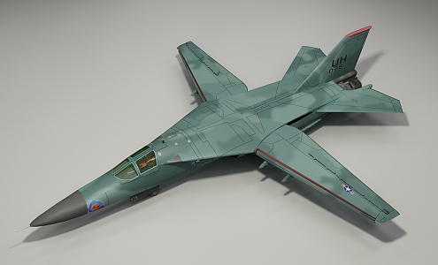 modern fighter aircraft 3d model