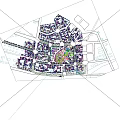 Aerial View Urban Planning With Traditional Buildings Modern High Rises Greenery And River