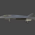 Advanced Gray Stealth Fighter Jet Military Weapon With Aerodynamic Design And Cockpit