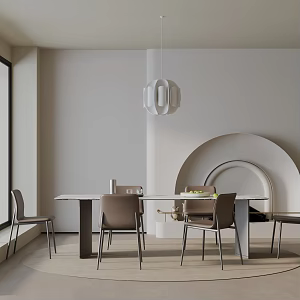 Modern dining table 3d model
