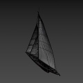 J-Class Yacht Endeavour Sailing 3d model