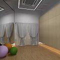Spacious Yoga Studio With Wooden Walls Yoga Mats And Natural Light For Fitness Practice