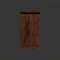 Wooden Storage Cabinet With Two Drawers And Solid Wood Structure