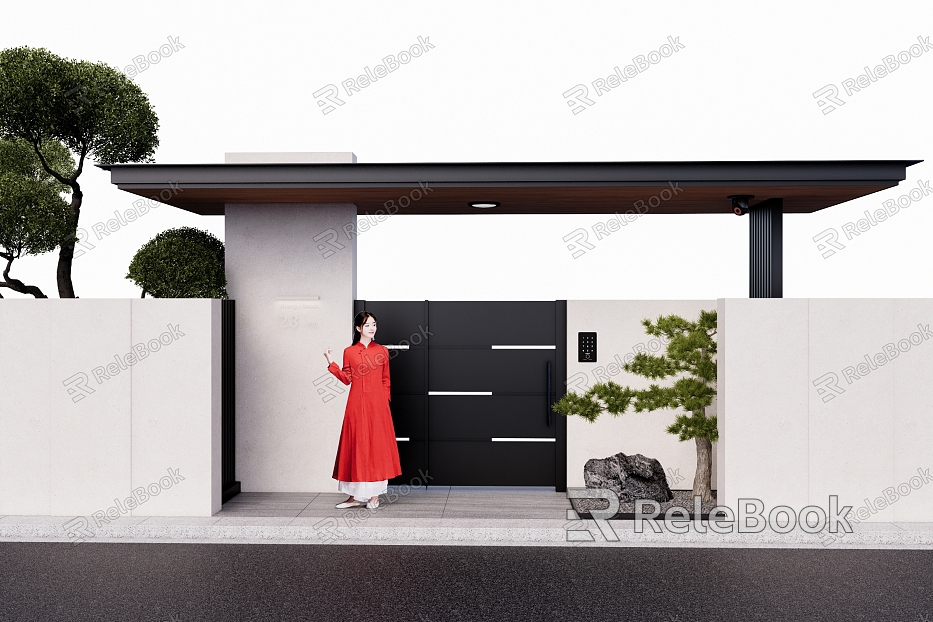 Modern patio door Modern villa door Aluminum alloy door Lohan pine model