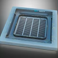 Quiet Air Conditioner Fan With Square Grille Design For Home Cooling Efficiency