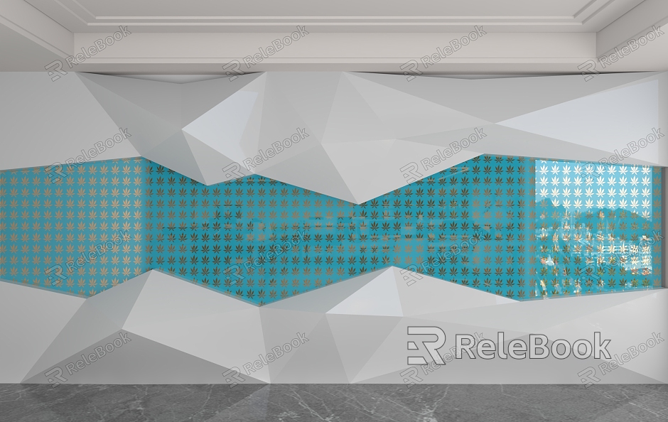 Modern background wall model