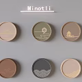 Elegant Round Decorative Handles For Home Decor With Colorful Ornamental Patterns By Minotli
