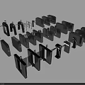Public Facilities Various Modern Automatic Turnstiles For Access Control Security