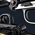Dual Modern Revolvers With Mechanical Structure Metal Components And Cylinder Design
