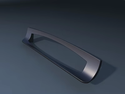 Sleek Modern Door Handle With Ergonomic Design And Smooth Metal Finish 3d model