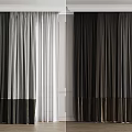 Various Curtain Styles in Neutral and Dark Tones for Contemporary Window Decor