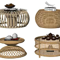 Stylish Wicker Coffee Tables With Various Designs And Storage Shelf Features