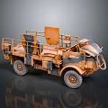 Camouflage Coated Functional Vehicle Equipped With Metal Frame And Gear