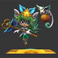Modern Game Character Elf Girl Elf 3d model