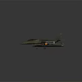 Camouflaged Military Fighter Jet With Missile Armaments And Aerodynamic Design