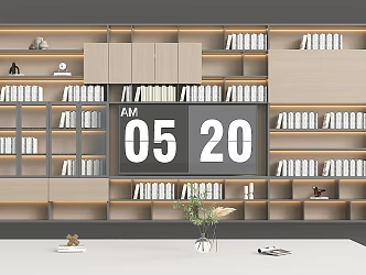 Modern Bookcase TV Cabinet Living Room TV Wall Bookcase Wall 3d model