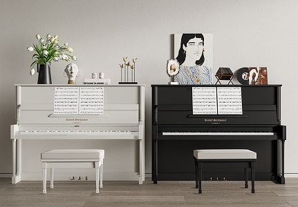 Modern Piano 3d model