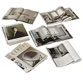 Books And Magazines Featuring Interior Design Covers And Lifestyle Content Pages