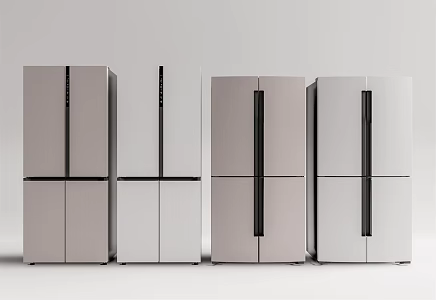Modern refrigerator 3d model