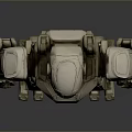 Futuristic Humanoid Mecha Character With Detailed White Armor And Mechanical Structure