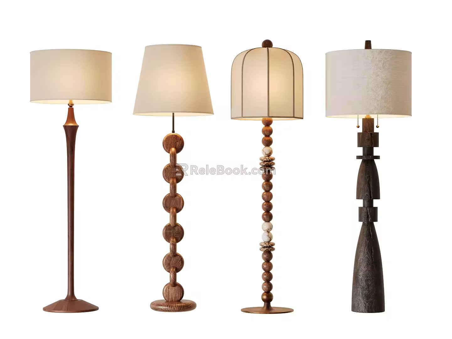 Modern Middle Style Floor Lamp 3d model