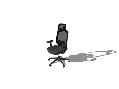 Ergonomic Comfortable Swivel Office Chair With Adjustable Height Lumbar Support And Mesh Back 3d model