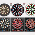 Colorful Dartboards As Recreational Play Equipment With Various Designs And Targets