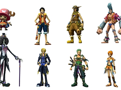 Modern Anime Characters One Piece Toy Cartoon Anime Characters model