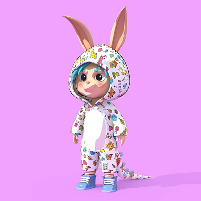 Modern Cartoon Doll 3d model Modern Cartoon Doll 3d model