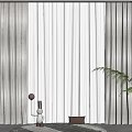 Elegant Gray Curtains With Sheer Layer For Living Room Window Light Filtering Decorative Plants
