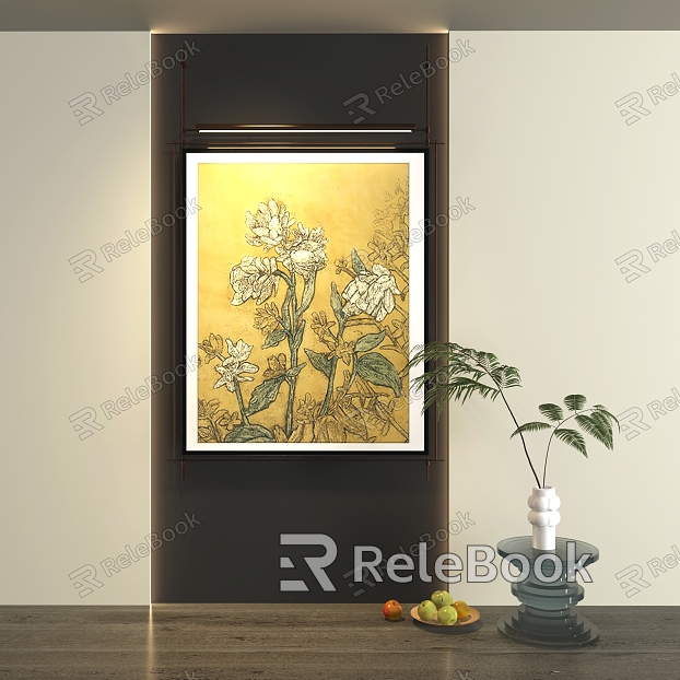 New Chinese abstract decorative painting model