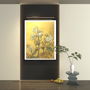 New Chinese abstract decorative painting 3d model