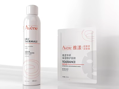 Avene Thermal Spring Water Spray And Tolerance Soothing Repair Facial Mask 3d model