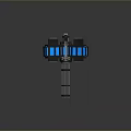 Browning Machine Gun Browning Gatling White Machine Gun Machine Gun Bullet Military 3d model