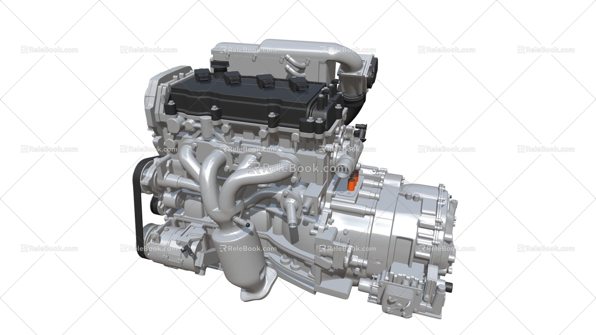 V8 engine car engine engine 3d model