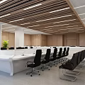 Command Room of Modern Monitoring Room 3d model