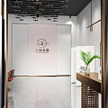 Modern Barber Shop Multi-function Storage Cabinet 3d model